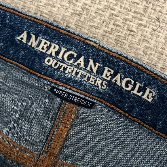 AMERICAN EAGLE Distressed Denim Mini Skirt - Picture 2 of 7